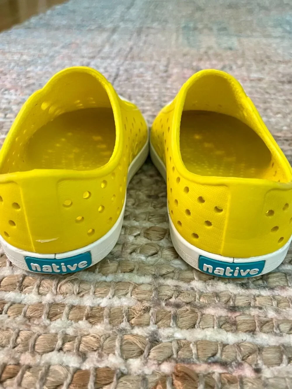 Native Yellow Jefferson Children's Toddler's Slip on Shoes size C6 EUC